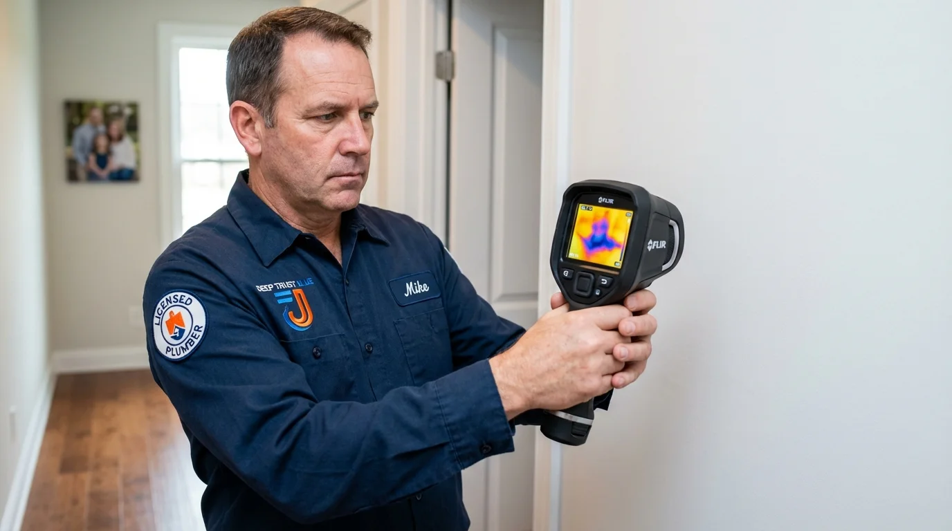 Thermal imaging leak detection by Johns Plumbing LLC in Brawley